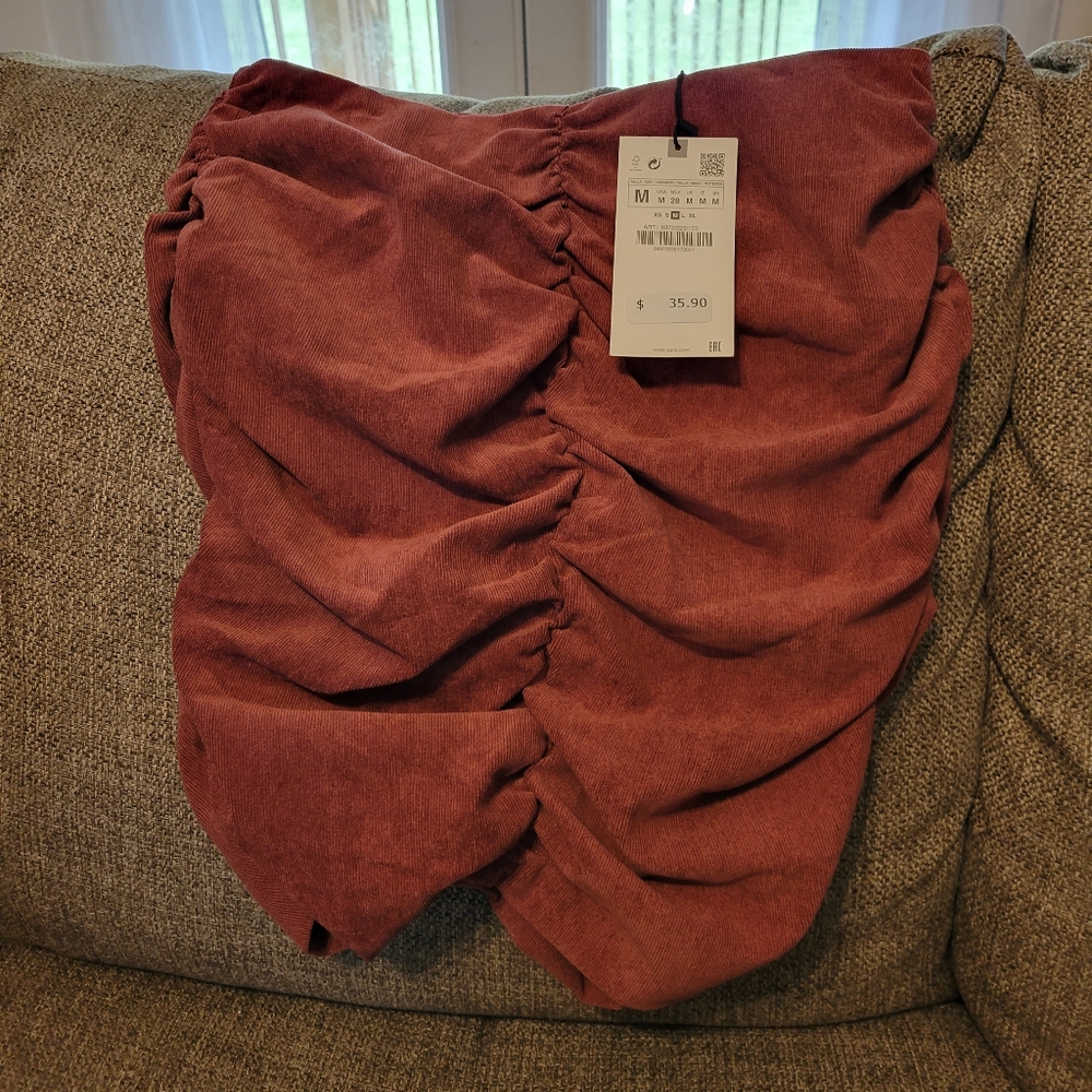 NWT Zara Maroon / Burgundy skirt